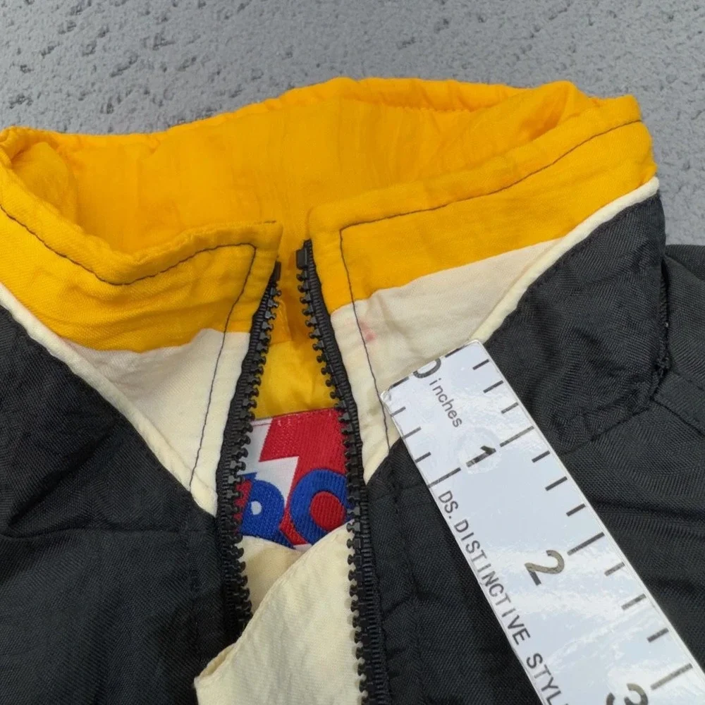 Vintage Pittsburgh Penguins Pullover Jacket Boys Large Black NHL Pro Player 90s
